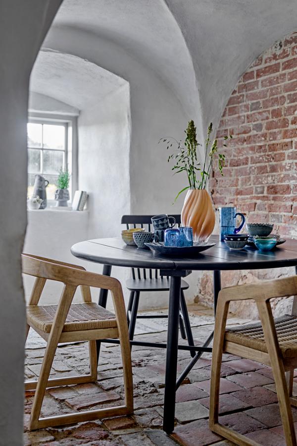 Bloomingville, Creative Collektion Serrone Matstol, Natur, Gummiträ L53xH76xB53 cm