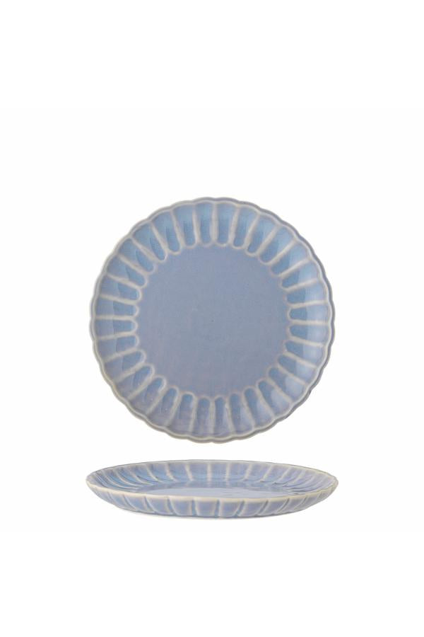 Bloomingville Latina Tallrik, Blå, Stengods D20xH2 cm, 6-pack
