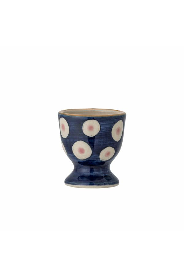 Bloomingville Eviaya Äggkopp, Multi, Stengods D4,5xH5 cm, Set om 3