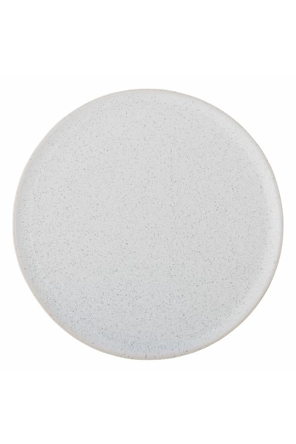 Bloomingville Addison Tallrik, Vit, Stengods D26,5xH2,5 cm, 6-pack