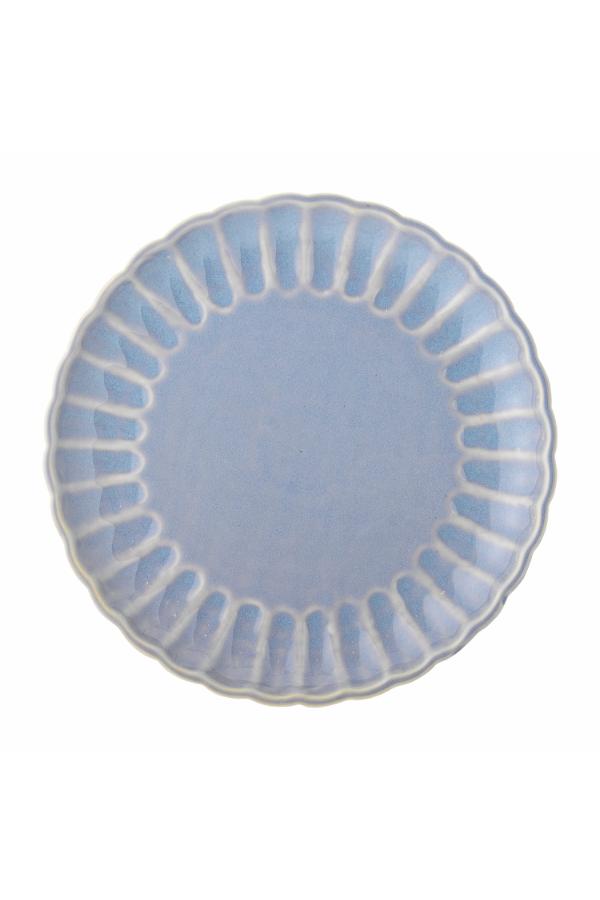 Bloomingville Latina Tallrik, Blå, Stengods D27xH2 cm, 6-pack