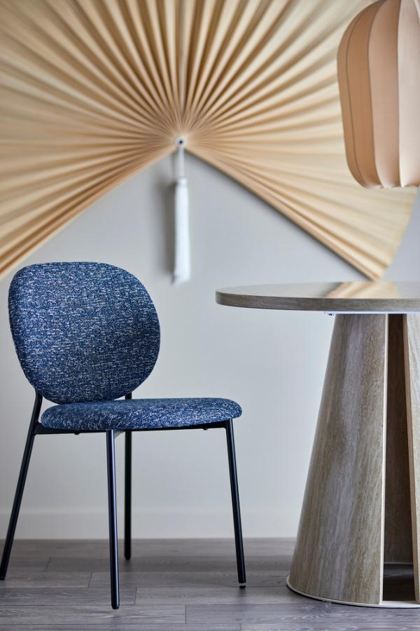 Bloomingville, Percey matstol, blå, FSC ® 100% plywood L56xH82xB47 cm, 2-pack
