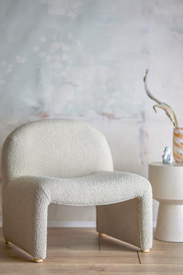 Bloomingville Neel Lounge Chair, Natur, Polyester L70xH74xB64 cm
