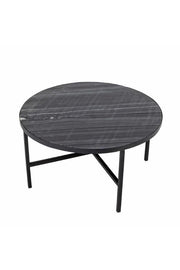 Bloomingville Estelle soffbord, grått, marmor D76xH41 cm