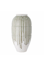 Creative Collection Scharlakansröd vas, grön, stengods D25,5xH47 cm