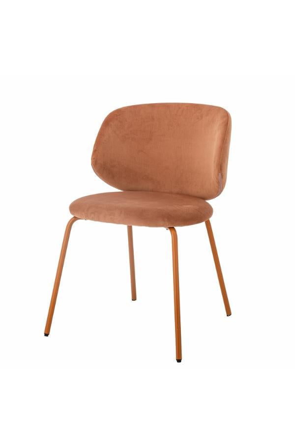 Bloomingville, Ponte Matstol, Orange, Återvunnen Polyester L53xH77xB55 cm, 2-pack