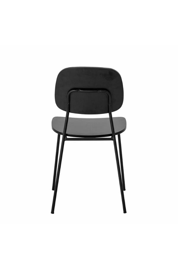Bloomingville Monza Matstol, Svart, Plywood L45xH83xB52 cm, 2-pack