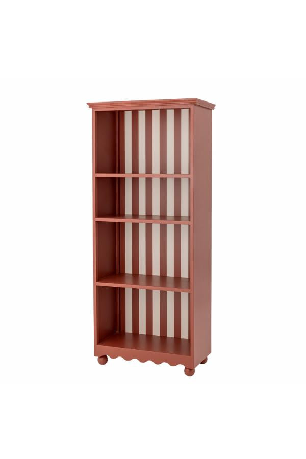 Bloomingville Sasha bokhylla, röd, MDF L66xH152xB32 cm