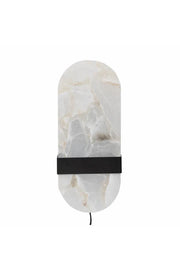 Bloomingville Taco Vägglampa, Vit, Alabaster L16xH38xB13 cm