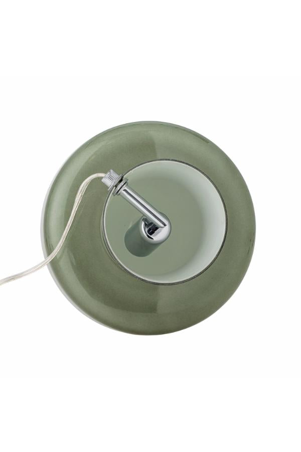 Bloomingville Paddy Bordlampa, Grön, Glas D20xH26,5 cm