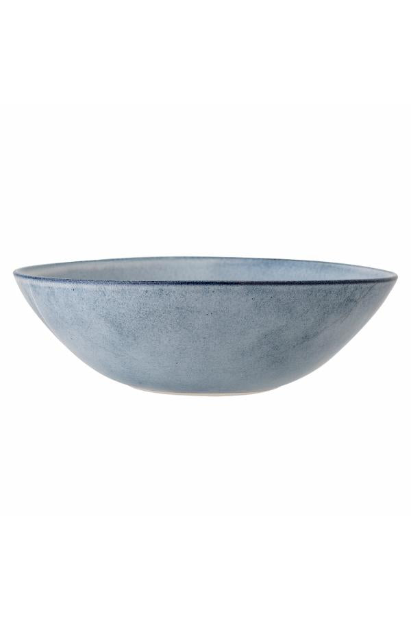 Bloomingville Sandrine Skål, Blå, Stengods D32xH10 cm, 2-pack