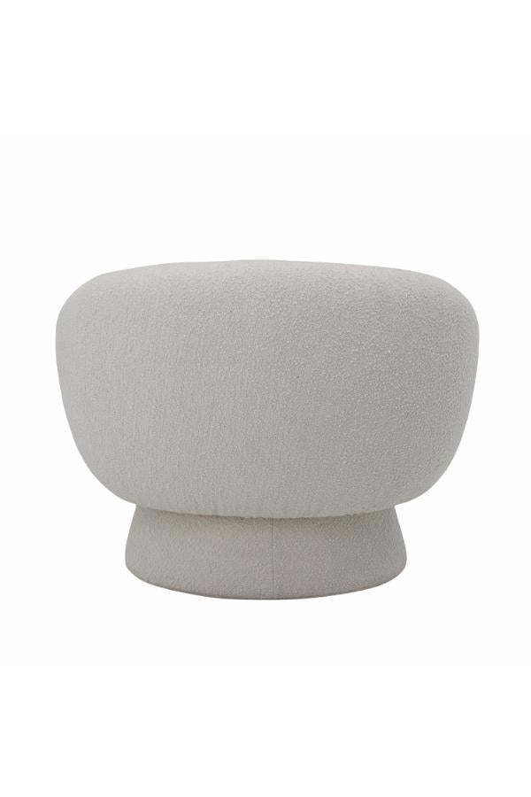 Bloomingville Ted Lounge Chair, Vit, Polyester L93xH74xB82 cm