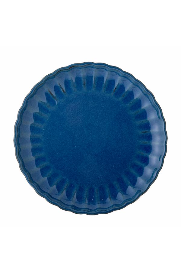 Bloomingville Latina Tallrik, Blå, Stengods D27xH2 cm, 6-pack