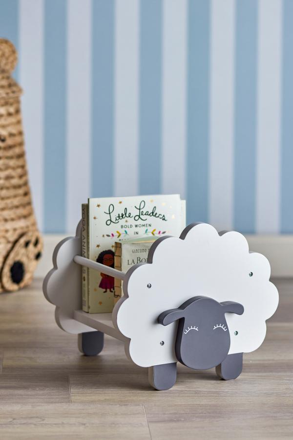 Bloomingville Mini Bokställ för vagn, vitt, FSC ® 100%, MDF L30,5xH30xB35 cm, 2-pack