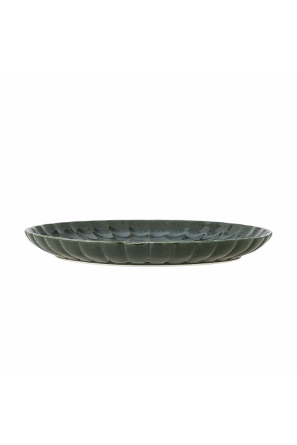 Bloomingville Latina Tallrik, Grön, Stengods D27xH2 cm, 6-pack