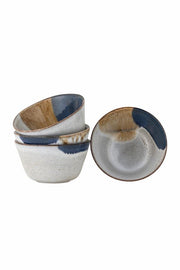 Bloomingville Jules Skål, Multipack, Blå, Stengods D13xH6 cm, Set om 4