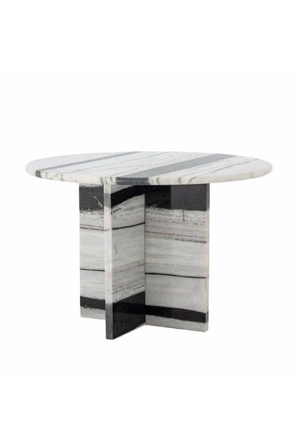 Bloomingville Rosito soffbord, vit, marmor D61xH41 cm