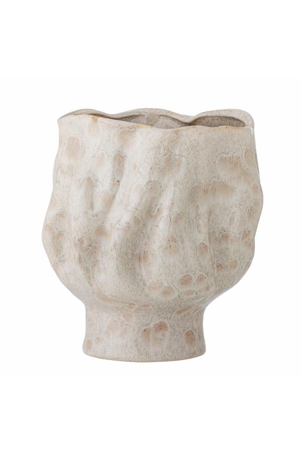 Bloomingville Adair vas, vit, stengods D21xH24 cm