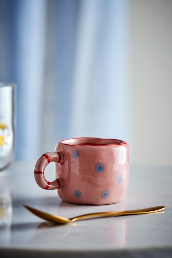 Bloomingville Mini Nini Kopp, Rosé, Stengods D6,5xH5,5 cm