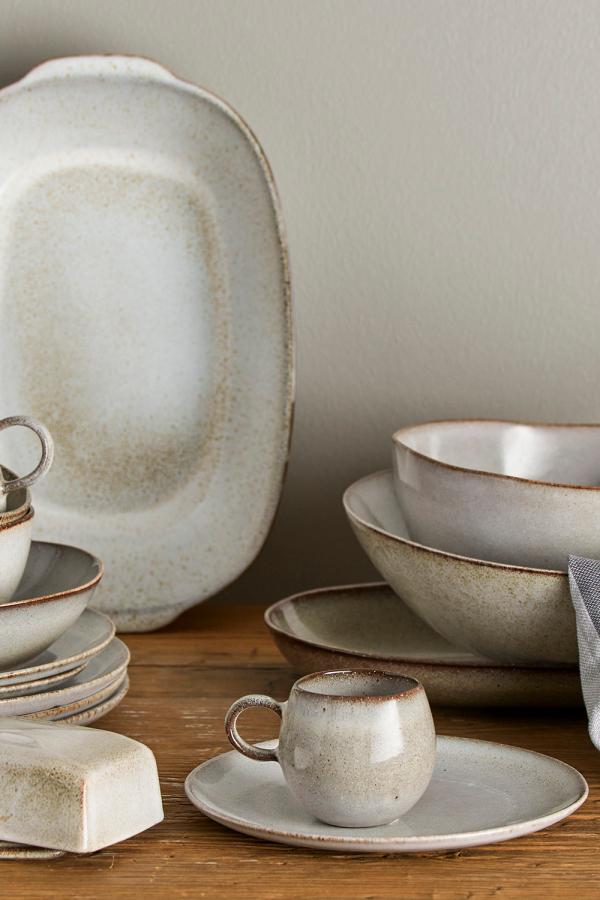 Bloomingville Sandrine Frukostset, Natur, Stengods C:D8,5xH8/B:D15xH8/P:D22xH2, Set om 12