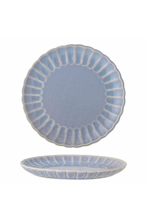 Bloomingville Latina Tallrik, Blå, Stengods D27xH2 cm, 6-pack
