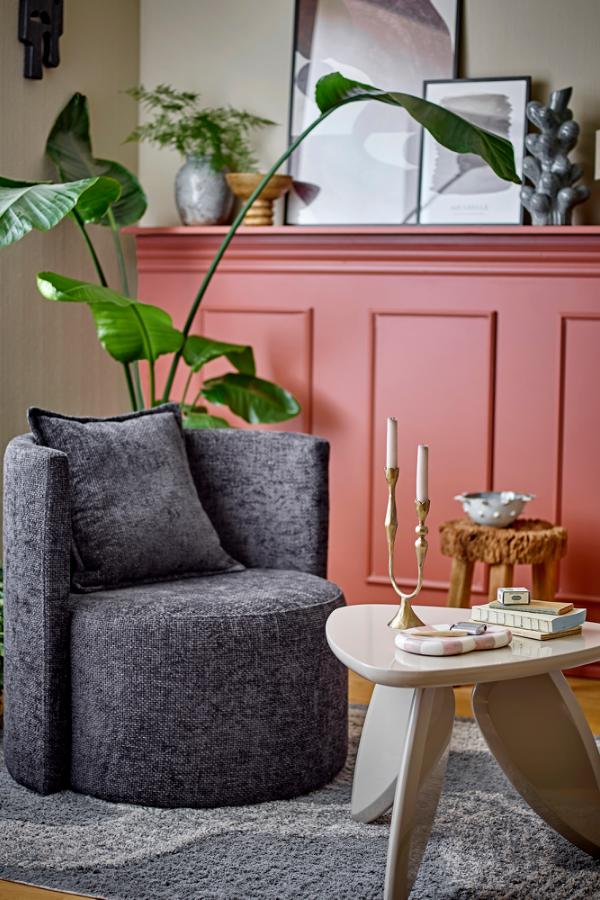 Bloomingville Morris Lounge Chair, Grå, FSC ® 100% Plywood L82,5xH75xB77,5 cm