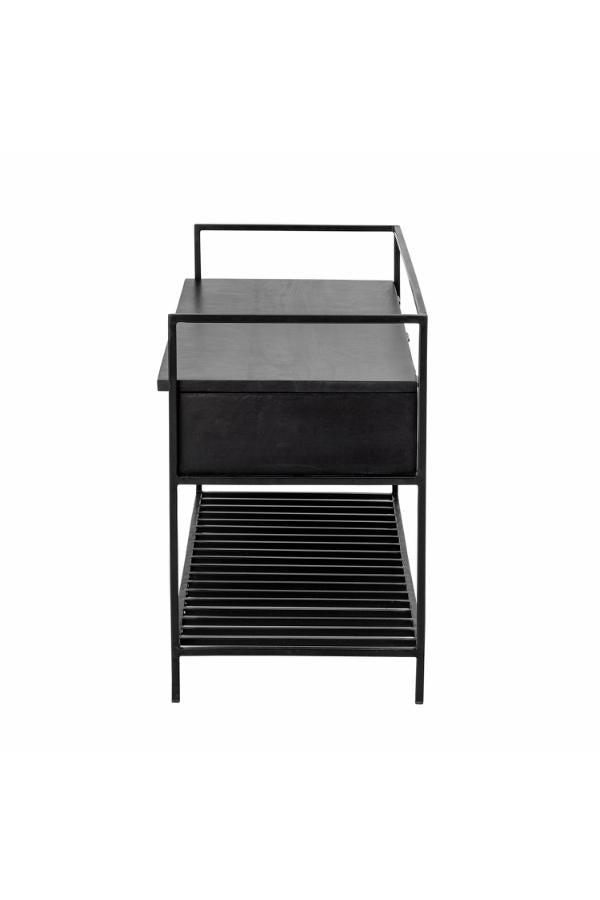 Bloomingville Abelone bänk, svart, FSC 100% ® Mango L102xH58xB40 cm