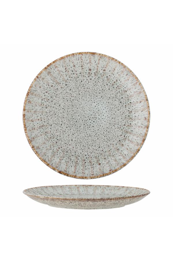 Creative Collection Fleurfat, Natur, Stengods D27xH2,5 cm, 6-pack