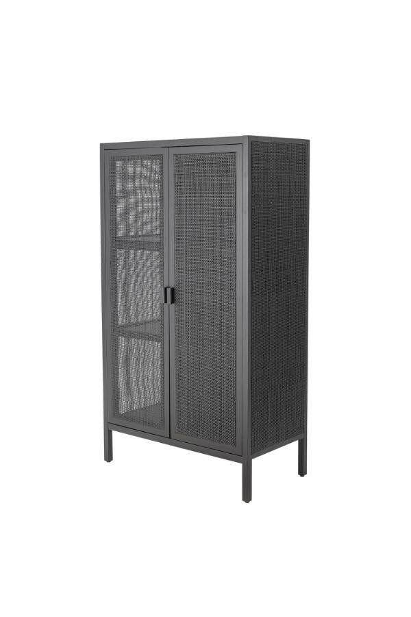 Bloomingville Marikka skåp, svart, FSC ® 100%, mahogny L85xH150xB40 cm