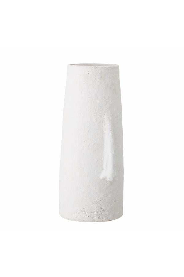 Bloomingville Berican Deco Vas, Vit, Terrakotta D17,5xH40 cm