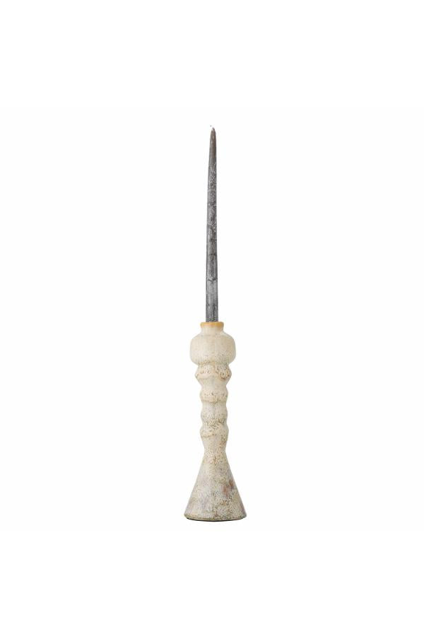 Bloomingville Bancroft ljusstake, vit, terrakotta D10,5xH33 cm