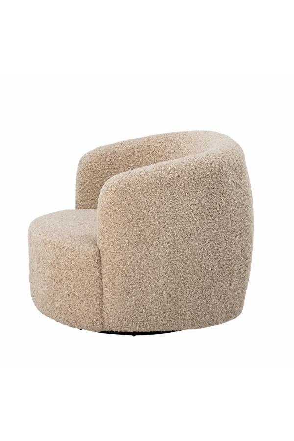 Bloomingville Bocca Lounge Chair, Natur, Polyester L89xH73xB86 cm