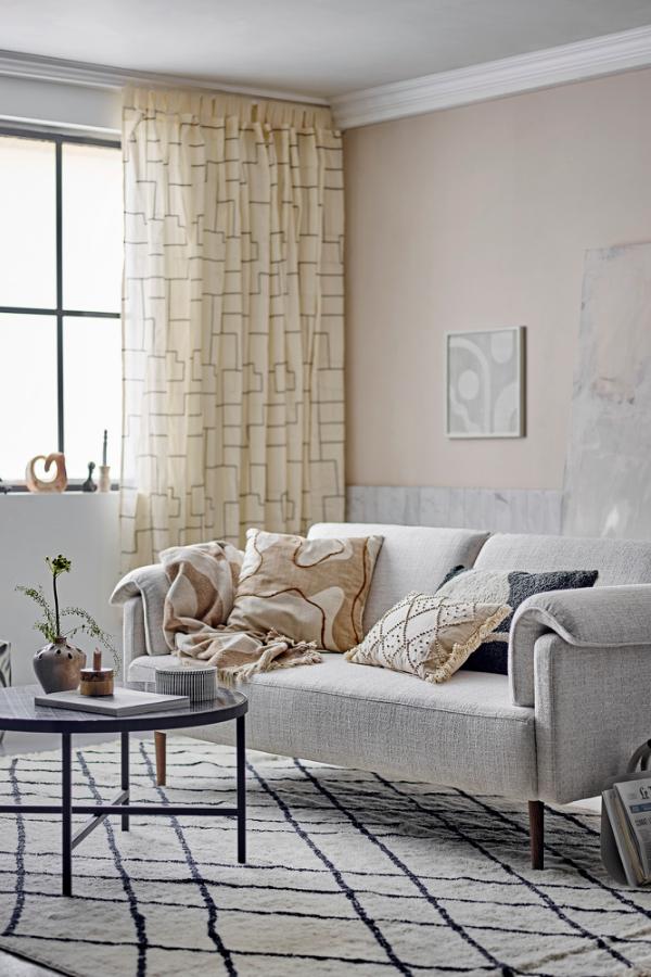 Bloomingville Chesham Soffa, Vit, Polyester L200xH80xB90 cm