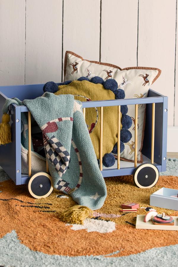 Bloomingville Mini Leroy Matta, Multifärgad, Bomull D130 cm