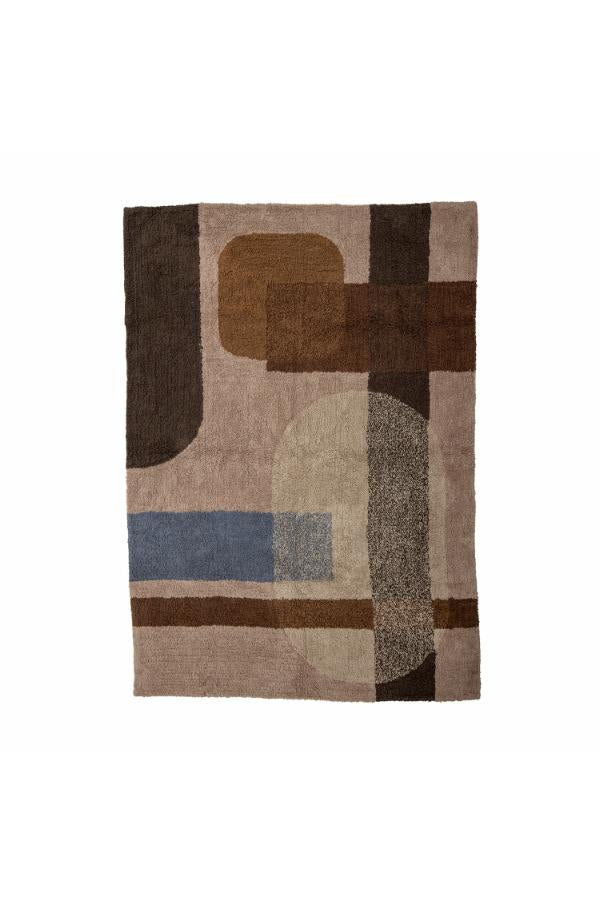 Bloomingville Zofia Matta, Brun, Bomull L200xB140 cm