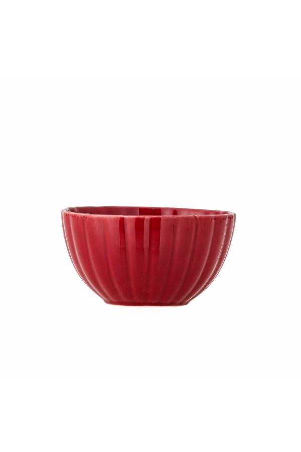 Bloomingville Latina Skål, Röd, Stengods D12xH6,5 cm, 6-pack