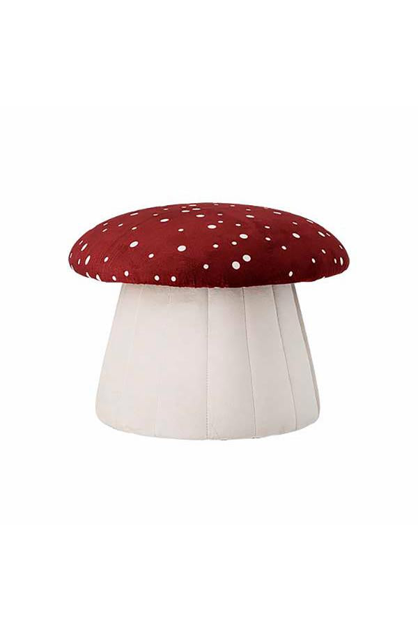 Bloomingville Mini Lue Puff, Röd, Polyester D37xH30 cm, 2-pack