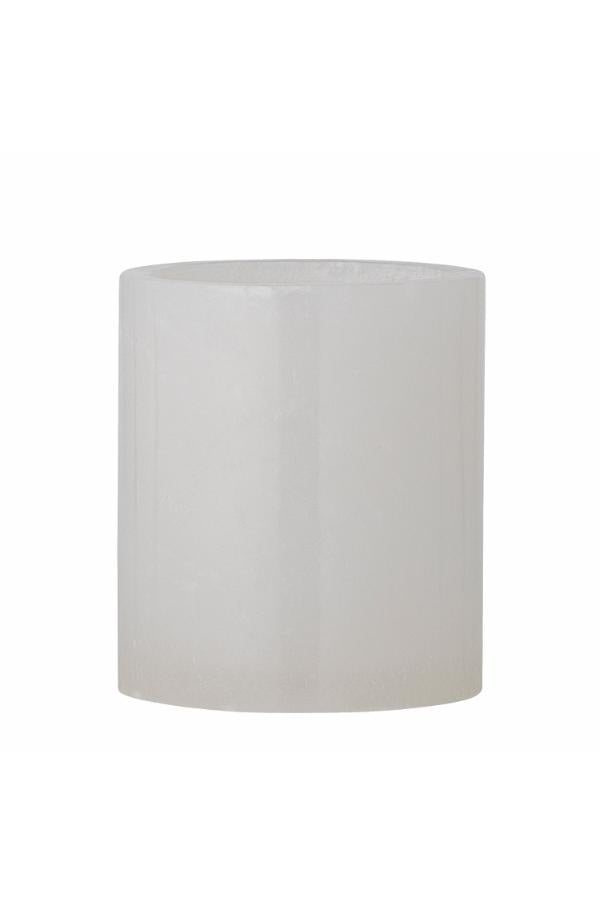 Bloomingville Annebel Votive, Vit, Alabaster D7,5xH9 cm