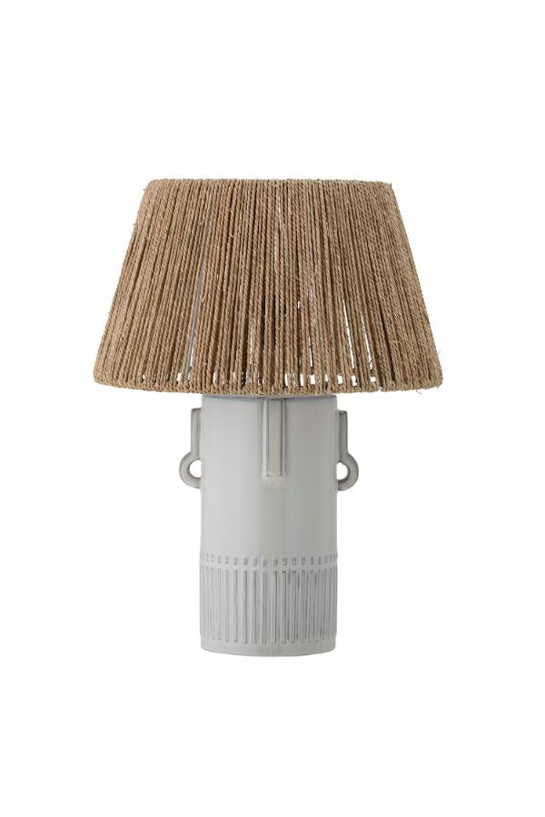 Bloomingville Rama Bordlampa, Vit, Stengods D40,5xH66 cm