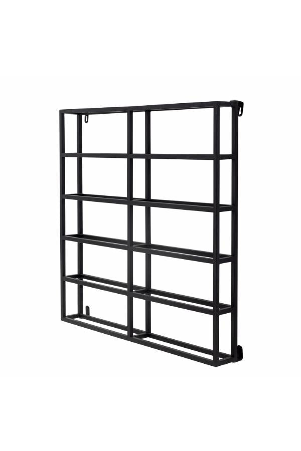 Bloomingville Magne vinställ, svart, metall L67xH67xB10 cm