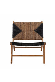 Bloomingville Grant Lounge stol, Svart, Teak L65,5xH69,5xW76,5 cm
