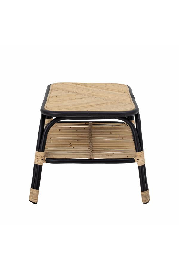 Bloomingville Loue soffbord, svart, rotting L79xH42xB54 cm