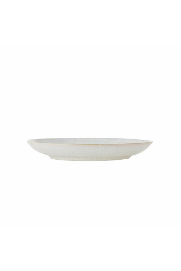 Bloomingville Addison Tallrik, Vit, Stengods D22xH3 cm, 6-pack