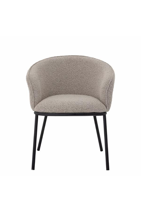 Bloomingville Cortone Matstol, Grå, Polyester L60xH76xB63 cm