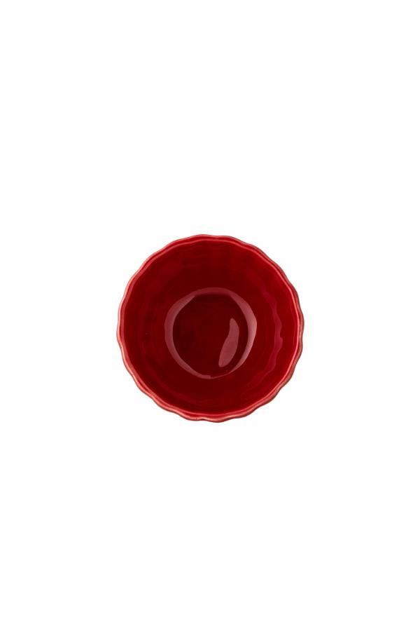 Bloomingville Latina Skål, Röd, Stengods D9xH5 cm, 6-pack