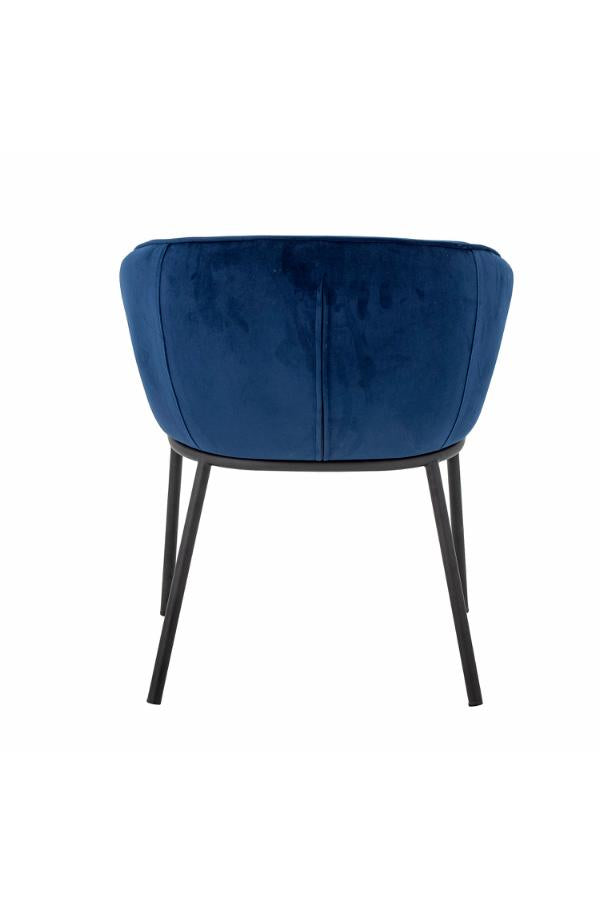 Bloomingville Cortone Matstol, Blå, Återvunnen Polyester L60xH76xB63 cm