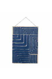 Bloomingville Velva Väggdekoration, Blå, Ull OEKO-TEX ® L45xH64xB2 cm