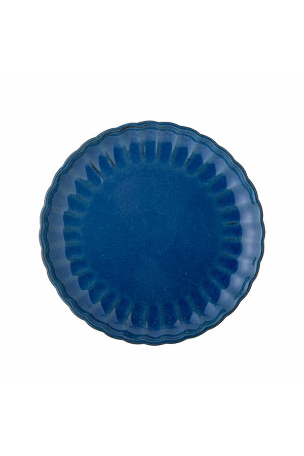Bloomingville Latina Tallrik, Blå, Stengods D20xH2 cm, 6-pack