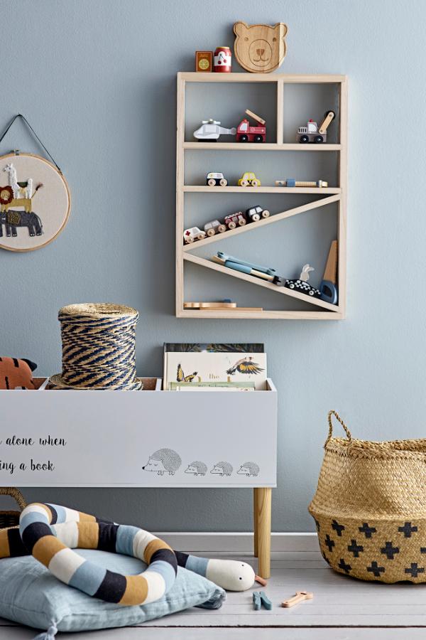 Bloomingville Mini Salam Bokställ, Vit, FSC ® 100%, MDF L90xH50xB30 cm, 2-pack