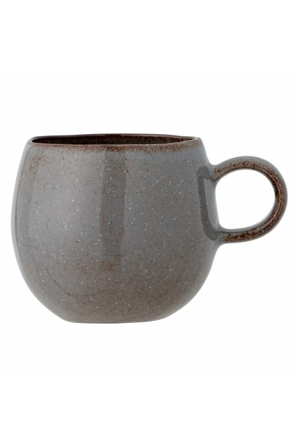 Bloomingville Sandrine Mugg, Grå, Stengods D10,5xH9,5 cm, 6-pack